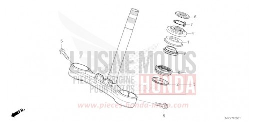 TIGE DE DIRECTION (CBR650RA/CBR650RAC) CBR650RAT de 2026